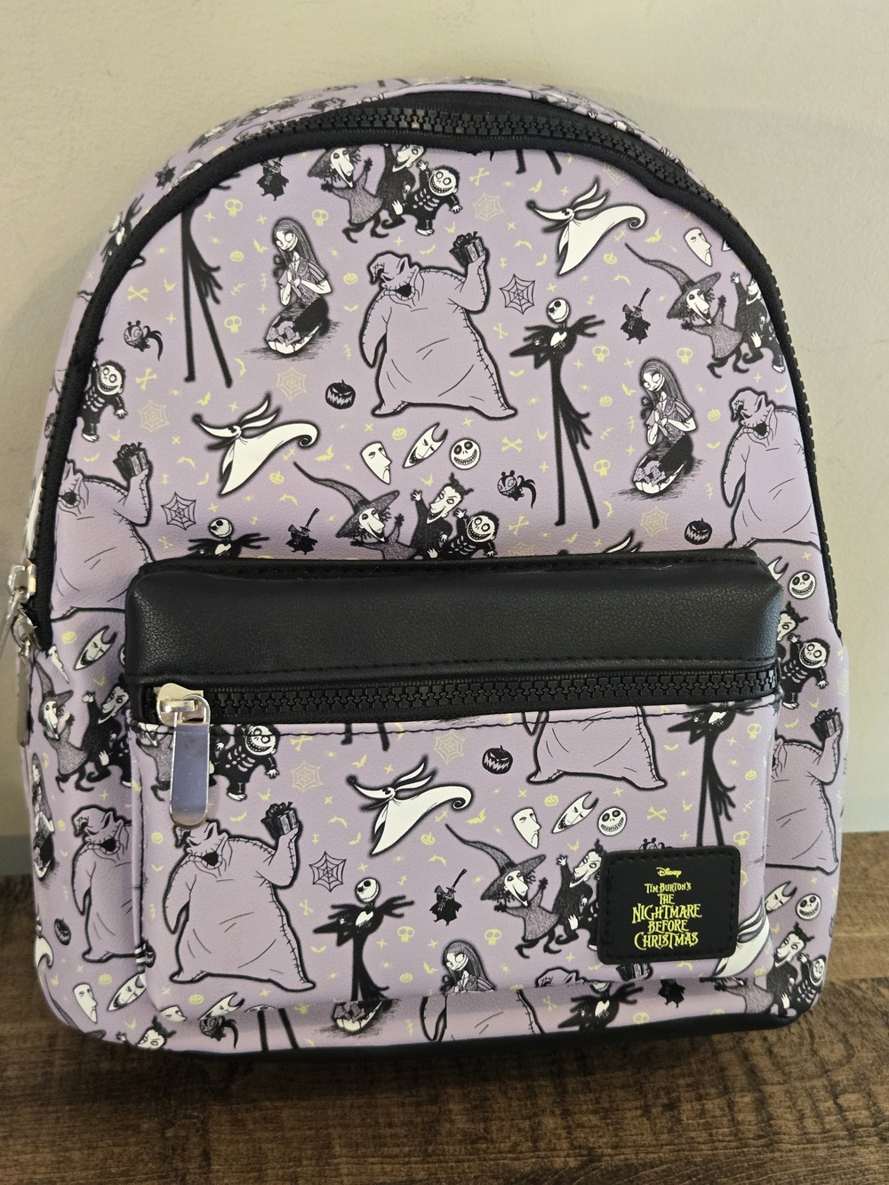 Loungefly Purple The Nightmare Before Christmas Backpack Disney - Picture 5 of 7